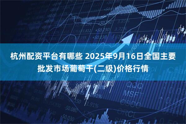 杭州配资平台有哪些 2025年9月16日全国主要批发市场葡萄干(二级)价格行情